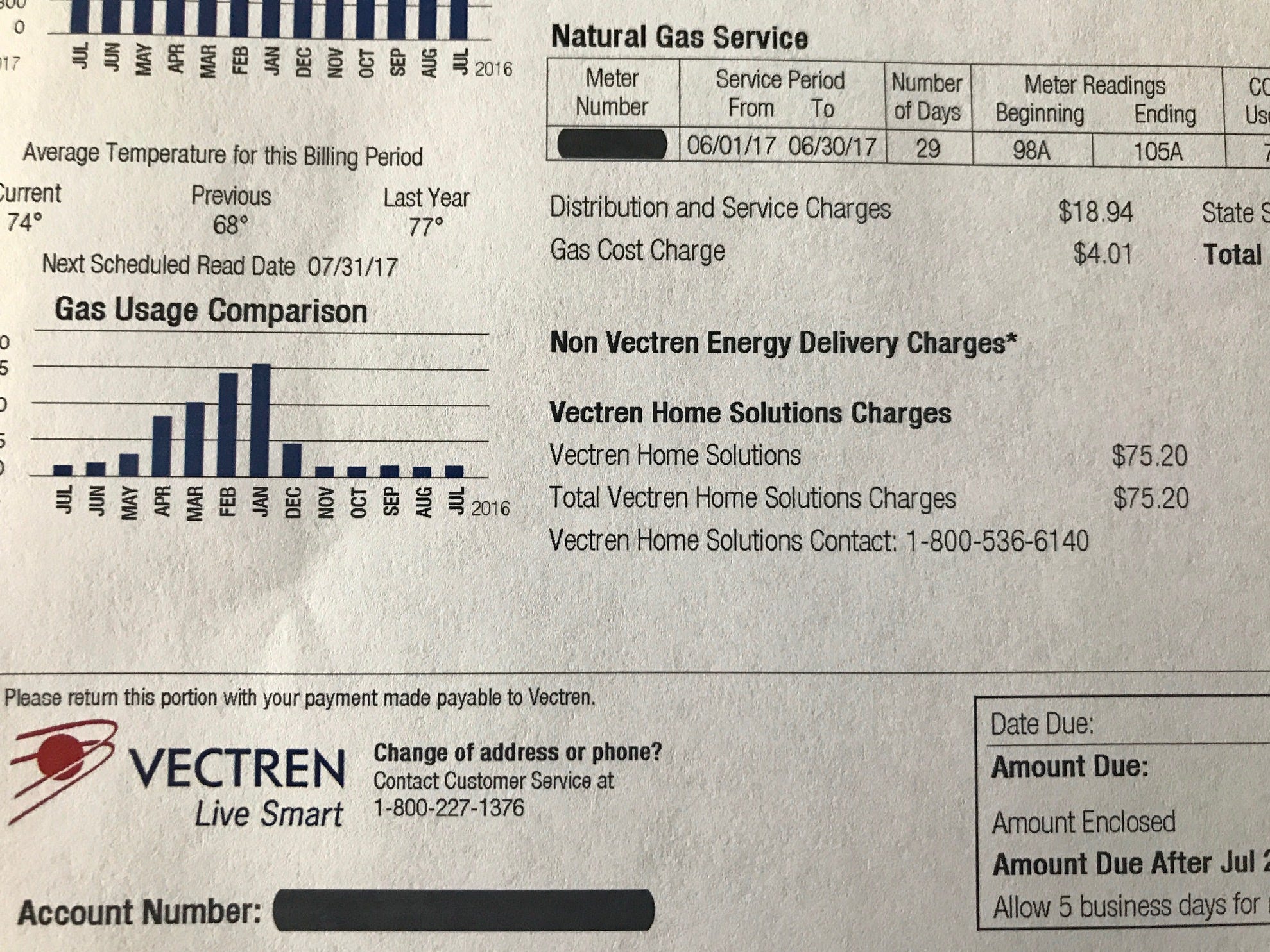 your Do bill? on charge Vectren you this have